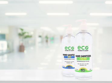 Eco Sanitizer hand sanitizer gel and hand sanitizer liquid in healthcare.