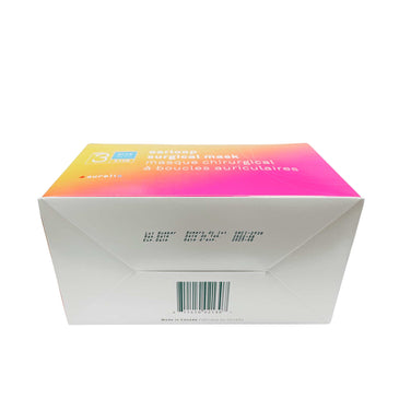 Aurelia Face Masks, ASTM Level 3, 3-Ply (BLUE) Earloop - Package of 50 - Made in Canada