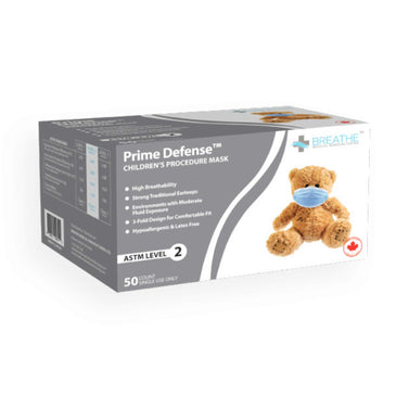 Breathe Surgical Disposable Face Mask Level 2 (Kids) - Blue (50pcs/box)