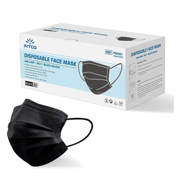 Non-Medical 3-Ply Face Mask (Adult) - Black (50pcs/box)