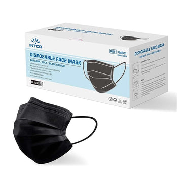 Non-Medical 3-Ply Face Mask (Adult) - Black (50pcs/box)