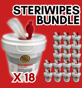 SteriWipes bundle that includes 18 SteriWipes.