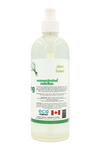 The side label of the rosemary mint dish soap reads: A natural Eco-Friendly Dishwashing Liquid – Citrus. Crafted with a biodegradable grease cutting formula that works well on dishes, pots, pans and cutlery while remaining gentle on hands and skin. Made for the consumer who is looking for a dishwashing liquid that is eco-conscious and also highly effective and safe. Directions: Add to wash water. Wash and rinse with clean water. Do not add bleach. Do not put in the dishwasher.