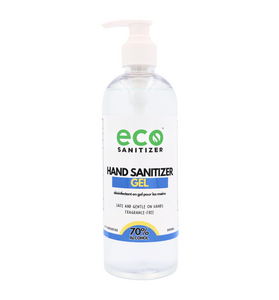 Canada wholesale bulk hand sanitizer gel in a 500mL bottle, suitable as a sanitizer refill for travel bottles.