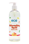 Eco dish soap citrus in a 500ml ready-to-use bottle for wholesale, ideal for eco-friendly retailers.