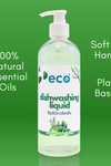 This eco friendly dish soap rosemary mint is scented with 100% natural essential oils, is soft on the hands, and has a plant-based formula.