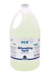 Eco-friendly dishwashing liquid unscented in a 4 liter jug for wholesale, perfect for customers to bulk up on dish soap and refill their own bottles. 