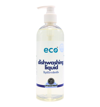 Eco dish soap unscented in a 500ml ready-to-use bottle for wholesale, ideal for eco-friendly retailers.