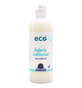Eco fabric softener unscented in a 500ml ready-to-use bottle for wholesale, ideal for eco-friendly retailers.
