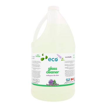Eco-friendly glass cleaner in a 4 liter jug for wholesale, perfect for customers to bulk up on glass cleaner and refill their own bottles. 