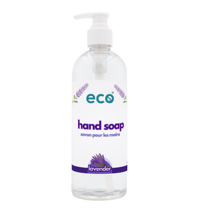 Eco hand soap lavender in a 500ml ready-to-use bottle for wholesale, ideal for eco-friendly retailers.