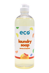 Eco laundry detergent citrus in a 500ml ready-to-use bottle for wholesale, ideal for eco-friendly retailers.