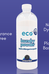 This eco friendly laundry powder detergent in unscented is fragrance-free, has no dyes, and has plant-based ingredients.