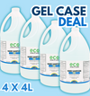 Canada wholesale bulk hand sanitizer gel in a case of four 4L case, perfect for sanitizer refills.