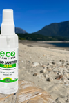 Mini hand sanitizer spray at beach.