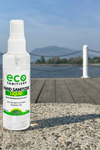 Mini hand sanitizer spray at pier. 