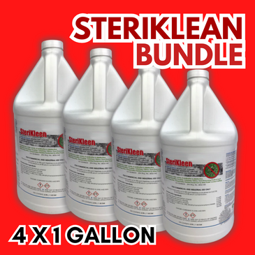 SteriKlean bundle that includes four 1 gallon Sterikleen Hard Surface Disinfectant.