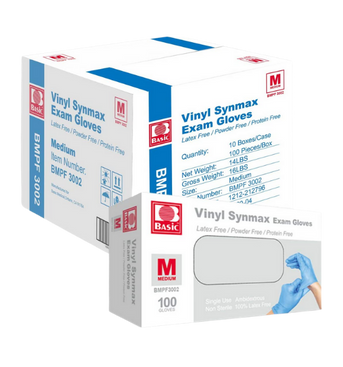 Synmax Poly/Vinyl Blend Gloves - Blue (100pcs/box)