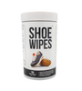 Can of 100 shoe wipes for cleaning sneakers on the go.